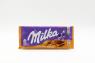 Молочный шоколад Milka c миндалем и карамельными кусочками 90 гр