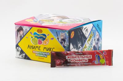 Жевательная конфета Кислошок Аниме микс со вкусом тутти-фрутти (Россия) 10г