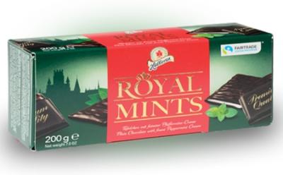 Шоколад Halloren Royal Thins с мятной начинкой 200 гр